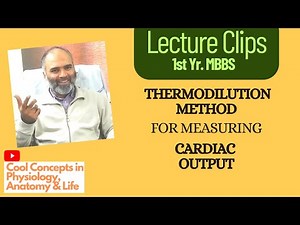 What is Thermodilution Method for Cardiac output estimation 1st Year MBBS | Guyton | Physiology