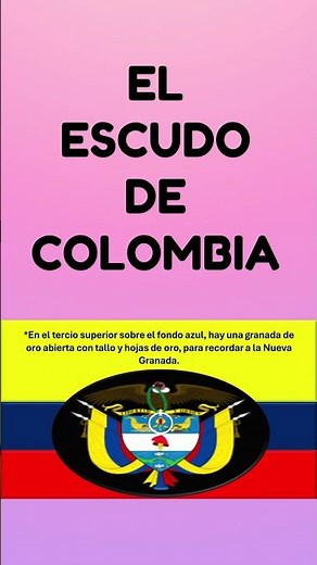 ESCUDO DE COLOMBIA #colombia #simbolospatrios #escudo #educacion