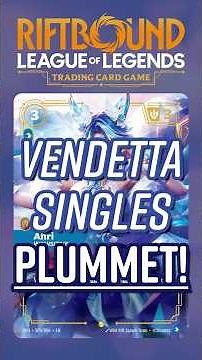 Crystal Rose Ahri And Other Vendetta Cards PLUMMET! #marketwatch #riftboundtcg #riftbound #vendetta