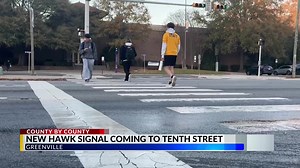 9.3K views · 32 reactions | The NCDOT is installing a new HAWK safety signal at the crosswalk on 10th St. near the ECU Student Center. "This is a pedestrian safety initiative that will help students cross 10th Street safely," said Mayor PJ Connelly. "We are still working on the design of the pedestrian bridge, but this is a step in the right direction." https://www.wnct.com/news/new-hawk-safety-signal-coming-to-ecu-10th-st/ | WNCT-TV | Facebook