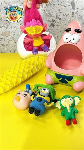 SATISFYING TROLL, COCO, MINIONS TOYS 🎈🎁#shorts #toys #viralvideo #trolls #minions #cocomelon