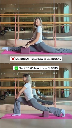 HOW to do SPLITS with blocks (for BEGINNERS)