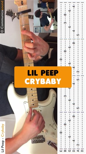 Learn Guitar with LIL PEEP - CRYBABY Tutorial