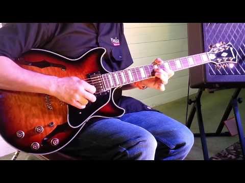 Ibanez AM93 Review - Semi-Hollow Body Guitar in Antique Yellow Sunburst - YandasMusic.com