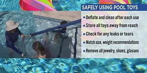 Here’s how to keep your children safe around pool toys and inflatables this summer