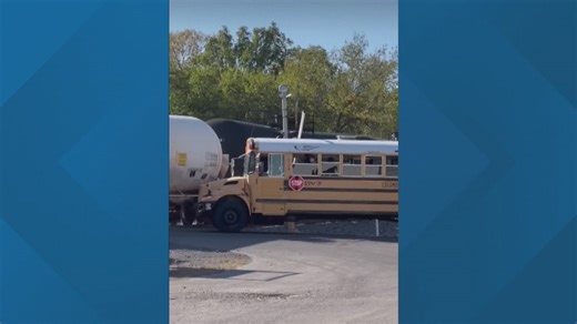 Central Ohio school bus driver instructor explains railroad safety protocol for buses