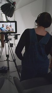 Free stock video - Behind-the-scenes of a film shoot with a camera operator and crew