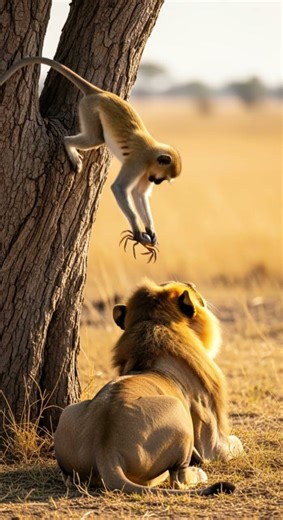 Monkey’s Crab Prank Gone Too Far! 😂🦀🦁 Unexpected Twist Caught On Camera #prank #funny #viral