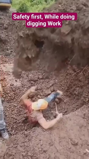 Safety first, While doing Digging work #safetyfirst
