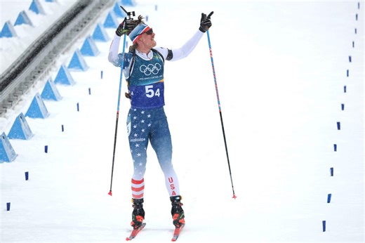 U.S. finishes fifth for best-ever showing in men’s Olympic biathlon relay, France takes gold