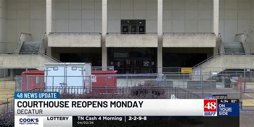 Morgan County Courthouse to reopen Monday