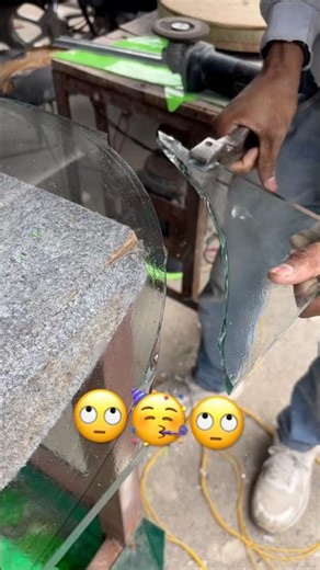 table top glass cutting design 🥰
