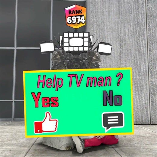 Help TV Man get Rank from Skibiditoilet...#skibiditoilet