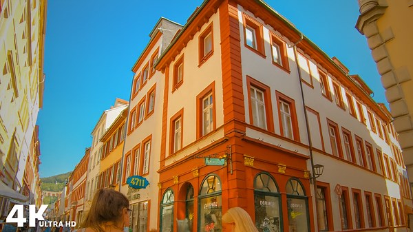 ドイツ・ハイデルベルク旧市街を歩くウォーキングツアー（4K）