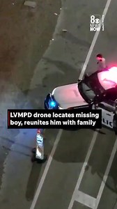 🔗 Link in comments to see the full drone video of police locating the missing 8-year-old boy | 8 News Now