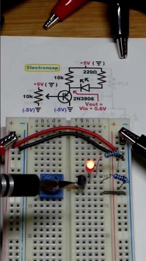 Look at PNP BJT Emitter Follower Circuit 2N3906 Transistor #schematics #electronics #circuitdiagram