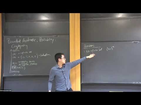 Bounded Arithmetic Meets Probability, and Applications in Cryptography - Jiatu Li