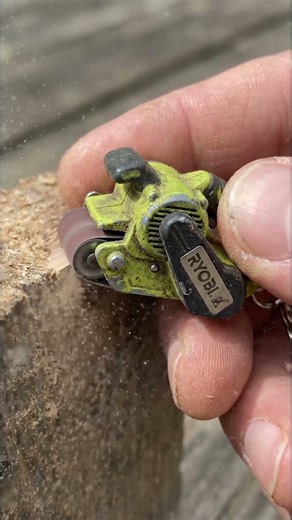RYOBI Mini Belt Sander Establishing Straight Edge Geometry #minitools #ryobi