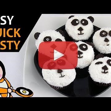 Cute Panda Cupcake Recipe | How to make cute Panda Cupcakes for kids | Cute food - Recipe Videos