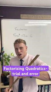 Factorising Quadratics trial and error (H only) #gcse #maths #factorising #quadratics #trialanderror