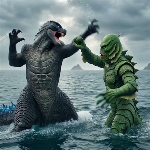 Godzilla Vs Creature from the Black Lagoon: Killer Clown Fight Event #kaiju #godzilla