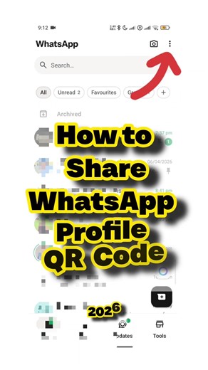 How do I find my WhatsApp QR code? | How to Share WhatsApp QR Code