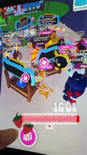 help me make my neon kitsune !! 💌 owner 2 #kitsune #adoptme #adoptmetrades #roblox