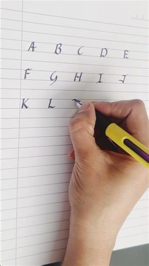 Italic Capital Letters K-O | Calligraphy Practice for Beginners #calligrphylearning #calligraphy
