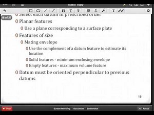 Datum reference frames