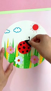 Flying ladybug hand-painted, fun and interesting, let's try it together. Children's creative handmade handmade painting, kindergarten handmade, parent-child handmade creative art #origami #origamiart #art #handmade #paperart #paperfolding #paper #papercraft #origamipaper #papiroflexia #origamilove #diy #origamiartist #papercrafts #origamilovers #instaorigami #craft #origamiwork #d #design #creative #artist #paperartist #love #origamicrane #modularorigami #origamifun #paperfold #kusudama #origami