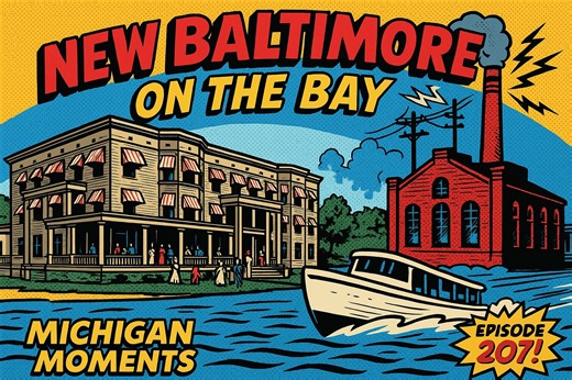 From Nehi soda signs at Bates Drug Store to boats sliding into Bay Court’s canal, New Baltimore, Michigan was once a busy mix of pleasure, work, and health fads. These postcards tell the story in sharp detail. #NewBaltimore #GreatLakesHistory #MichiganMoments | Thumbwind