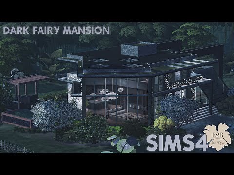 DARK FAIRY MANSION| Sims 4 CC Speed Build | DOWNLOAD LINK (TRAY+CC+CC LINKS)
