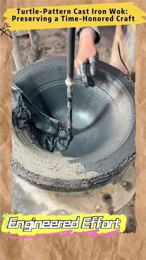 Turtle Pattern Cast Iron Wok Preserving a Time Honored Craft #EngineeredEffort