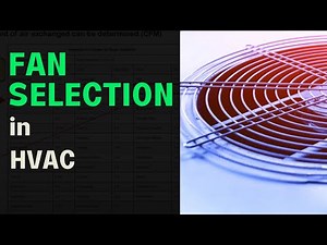 Fan Selection in HVAC | Fan Selection Calculations | HVAC Online Training