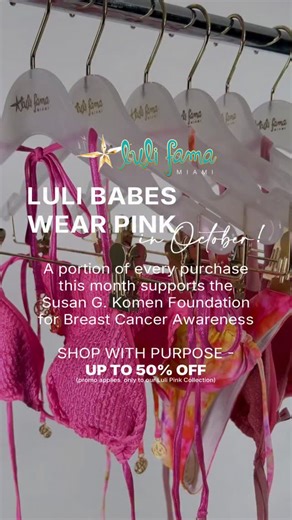 For every woman, every survivor, every fighter 🎀💕 This October, Luli Babes wear pink to stand for strength, beauty, and hope. • • • #lulibabe #lulifamaswimwear #lulifama #lulifamamiami #getyourlulion | Luli Fama Swimwear