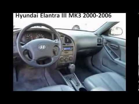 Hyundai Elantra III MK3 2000-2006 diagnostic OBD port connector socket location OBD2 DLC DATA LINK