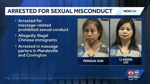 Louisiana sheriff arrests two women for massage-related sexual misconduct