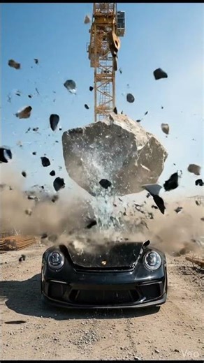 AI Porsche Car Crush 😱 | Futuristic Tech Meets Luxury Cars