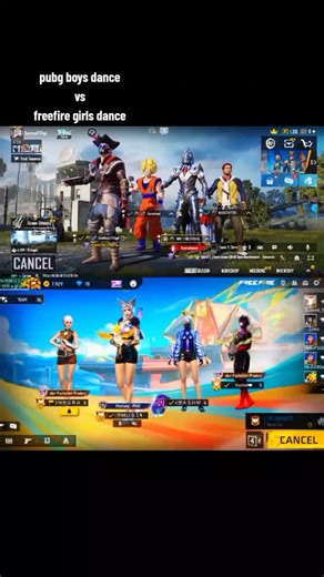 Free Fire and PUBG Dance Video Compilation