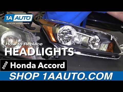 How to Replace Headlights 08-12 Honda Accord