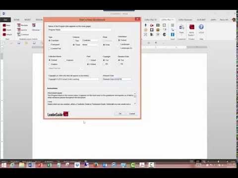 How to Start a New Facilitator Guide or Participant Guide
