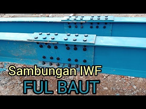 sambungan baja IWF dengan baut