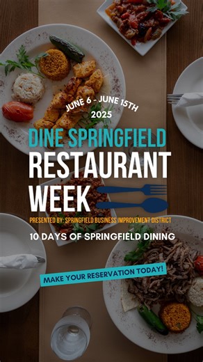 Now through June 16, explore flavor, culture, and community with specially curated menus and exclusive deals from your favorite local restaurants! ✨ Why dine local? When you support local restaurants, you’re investing in the people, passion, and personality that make Springfield unique. Every bite helps fuel small businesses, create jobs, and build a vibrant downtown. 📍 Where to eat: From hidden gems to iconic spots, there’s something for every craving! 💻 Visit springfielddowntown.com/dine-spr