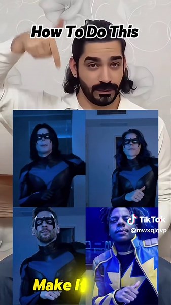 How to make the Nightwing video ✨ Nightwing AI transition tutorial • Original Nightwing trend Make this video effect for FREE with Dola Free AI tutorial Enter your idea and get amazing results instantly 100% free, super fast, perfect for video editing Try it now Same prompt in the comments AI portrait video tutorial 1: Download the Dola app 2: Upload your photo Photo tutorial, Dean Winchester, Arlene Lee throwing, little dances #dola #ai #nightwing #AsaNoturna #NightwingTrend