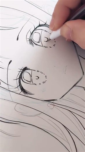 Drawing Shoujo Eyes with a Ballpoint Pen 🖊️