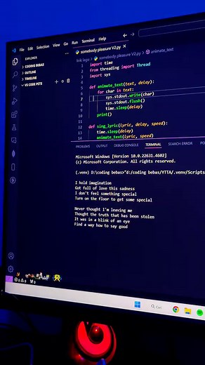 Tutorial Python: Buat Lirik Lagu di VS Code