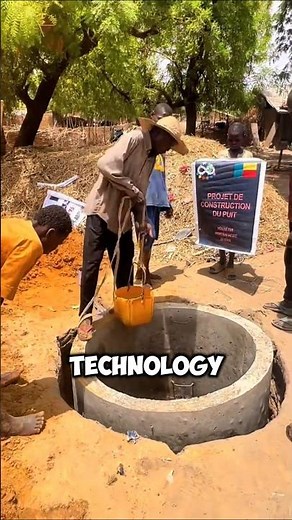 Old way of digging deep wells in Africa 🤯