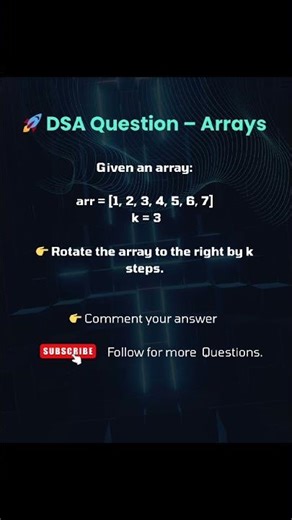 Crack This DSA Question in 30 Seconds! 🚀 #job #motivation #jobsearch#success #jobseekers #dsa