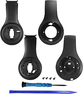 Housing Shell Including Left & Right Inside and Outside Panel Parts Accessories Replacement for Studio 3.0 Wired Wireless +Toolkit (Black)