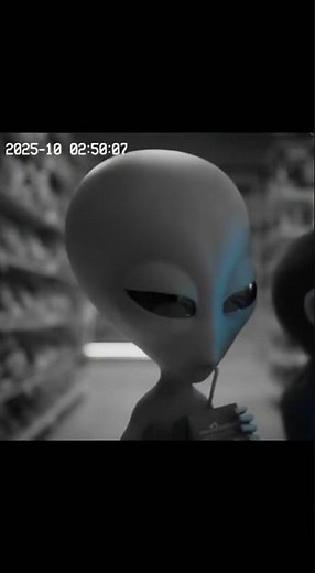 Baby Alien Breaks Into Convenience Store